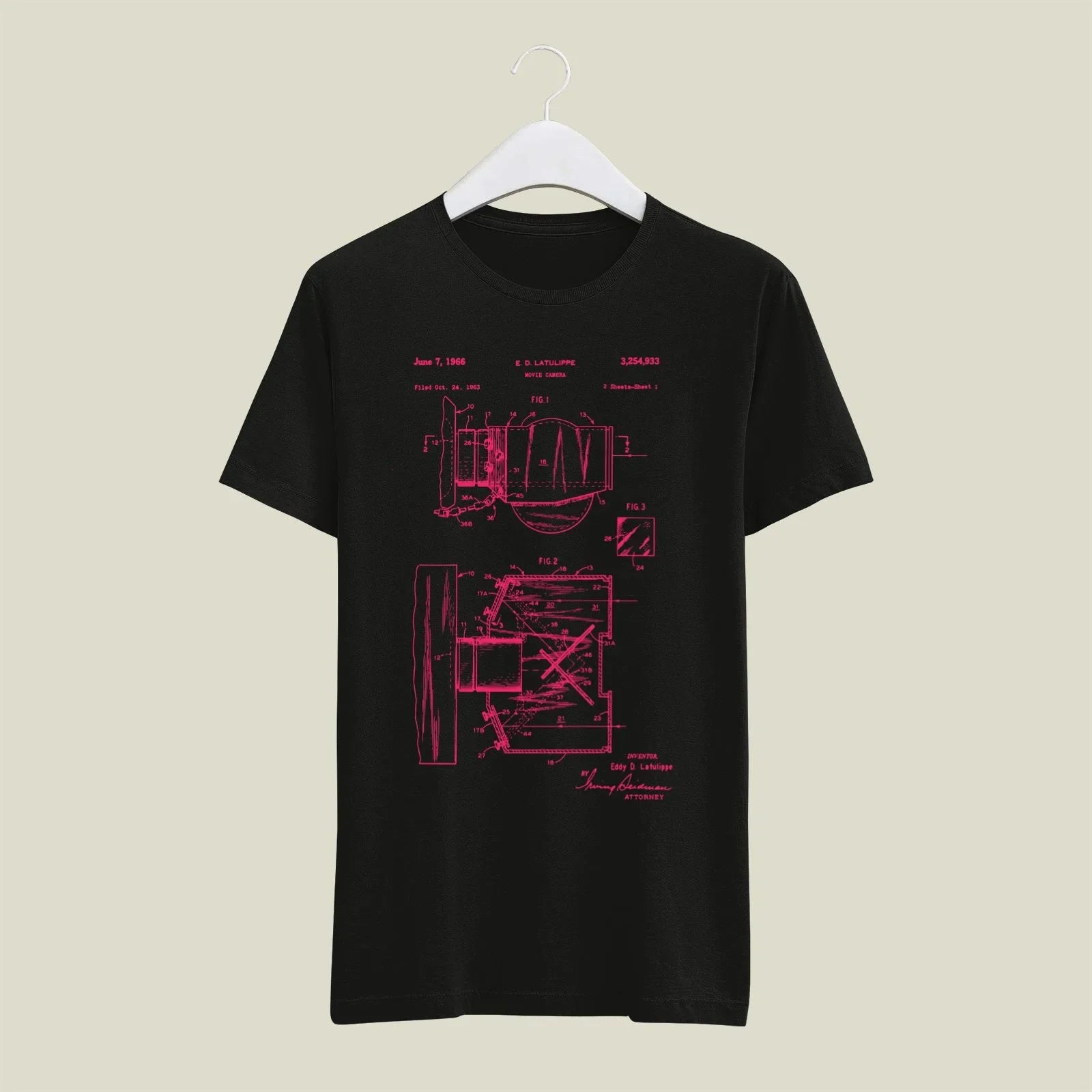 Camera Patent T-Shirt T-CMP169 Desichalchitra