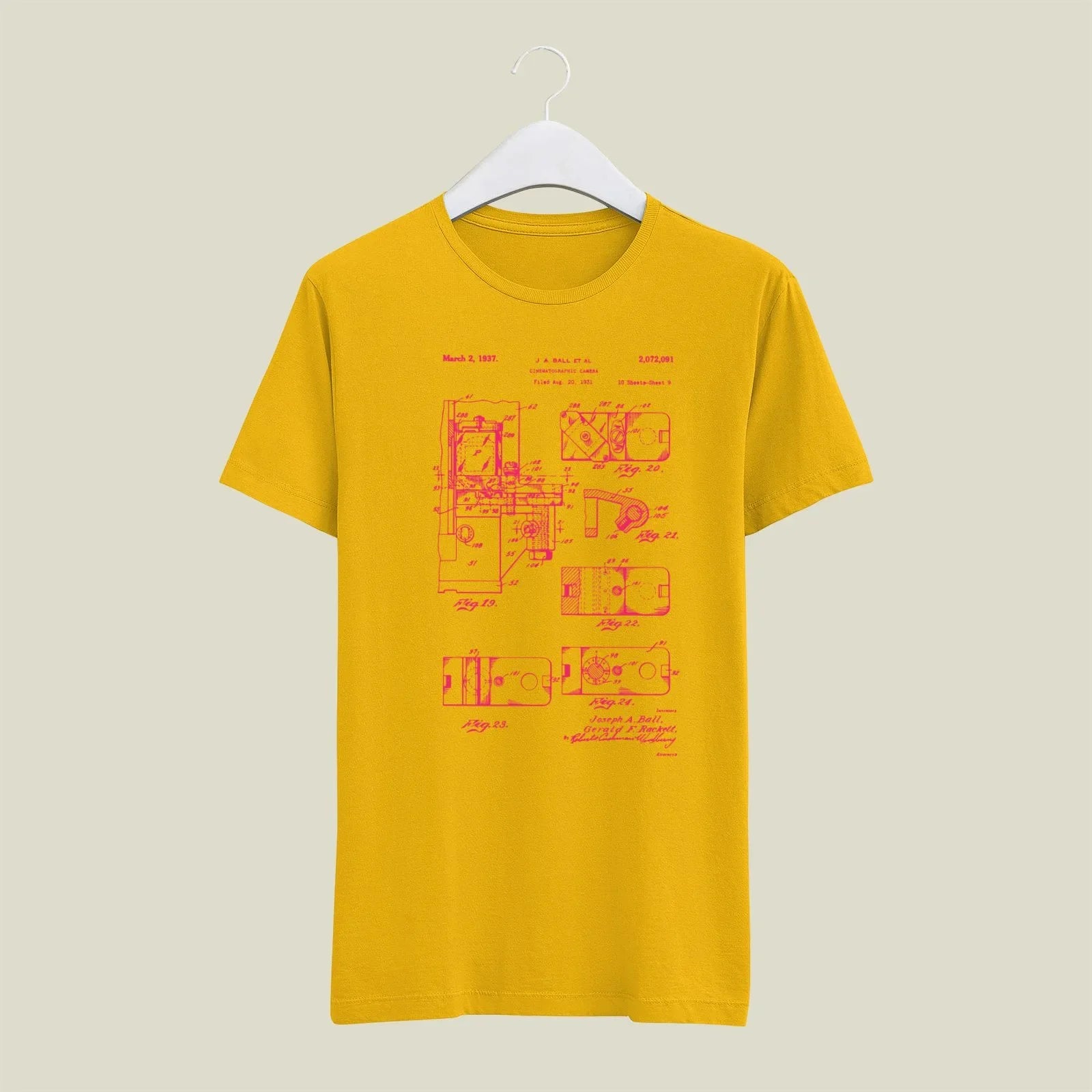Camera Patent T-Shirt T-CMP188 Desichalchitra