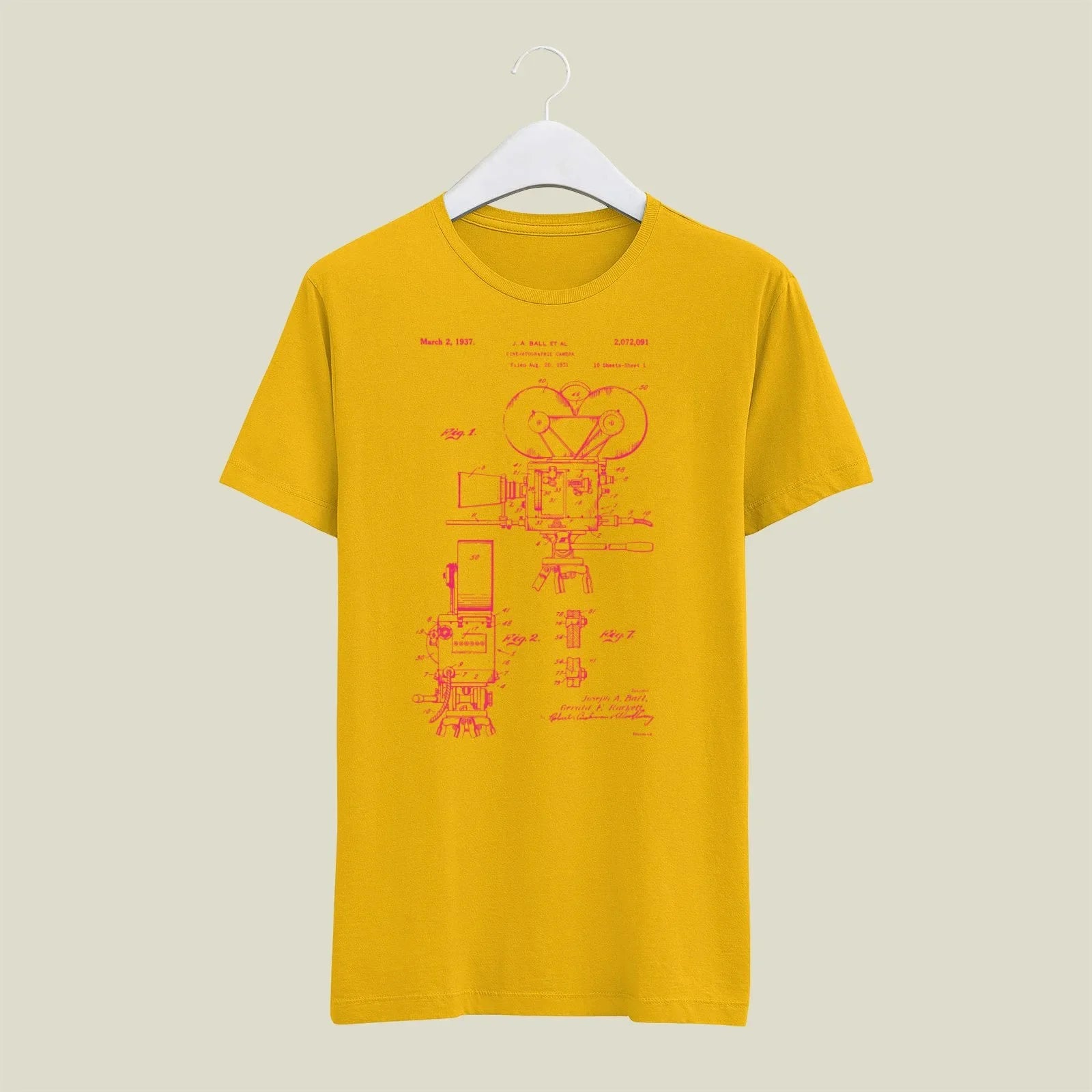 Camera Patent T-Shirt T-CMP190 Desichalchitra