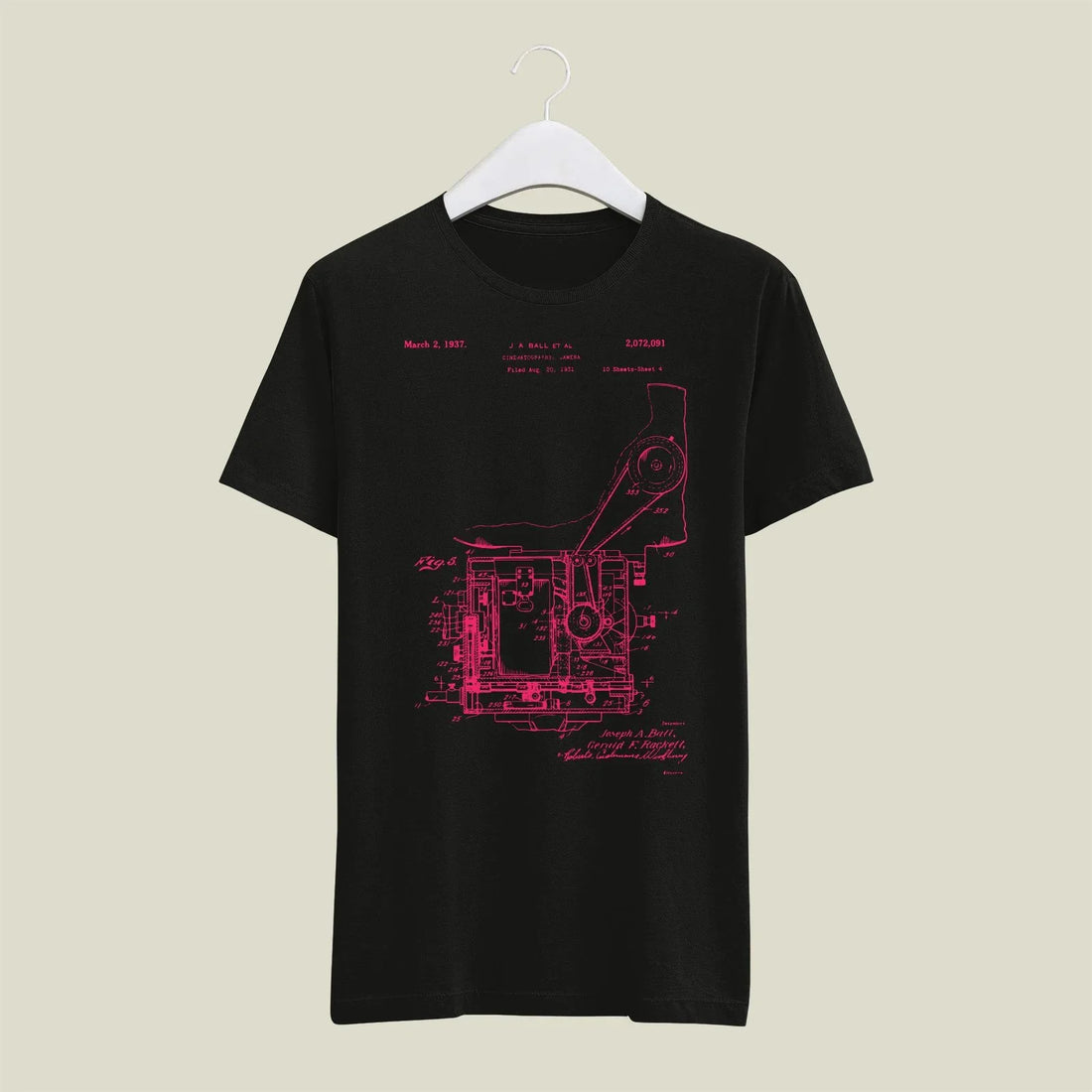 Camera Patent T-Shirt T-CMP193 Desichalchitra