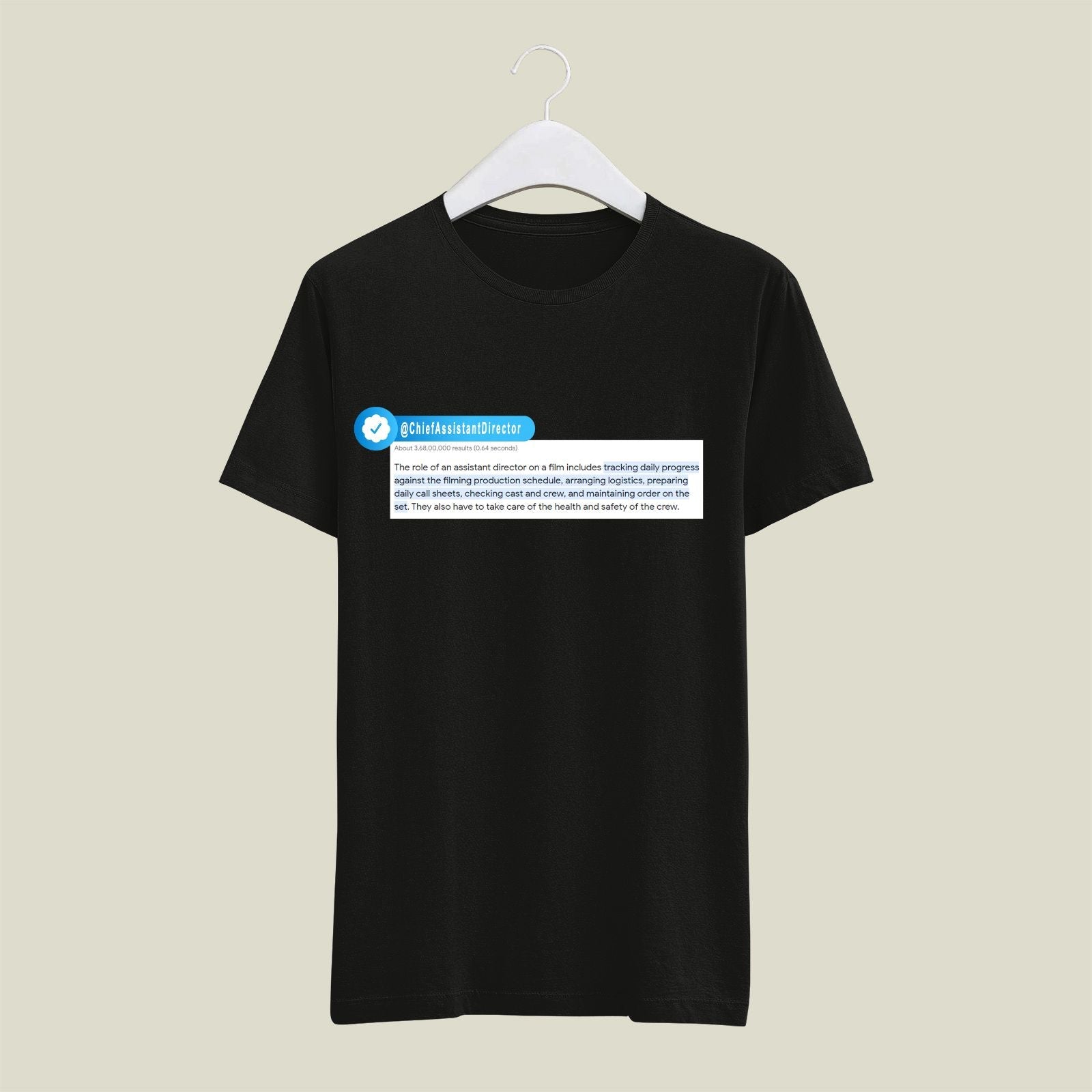 Chief Assistant Director T-Shirt T-CAD4 Desichalchitra