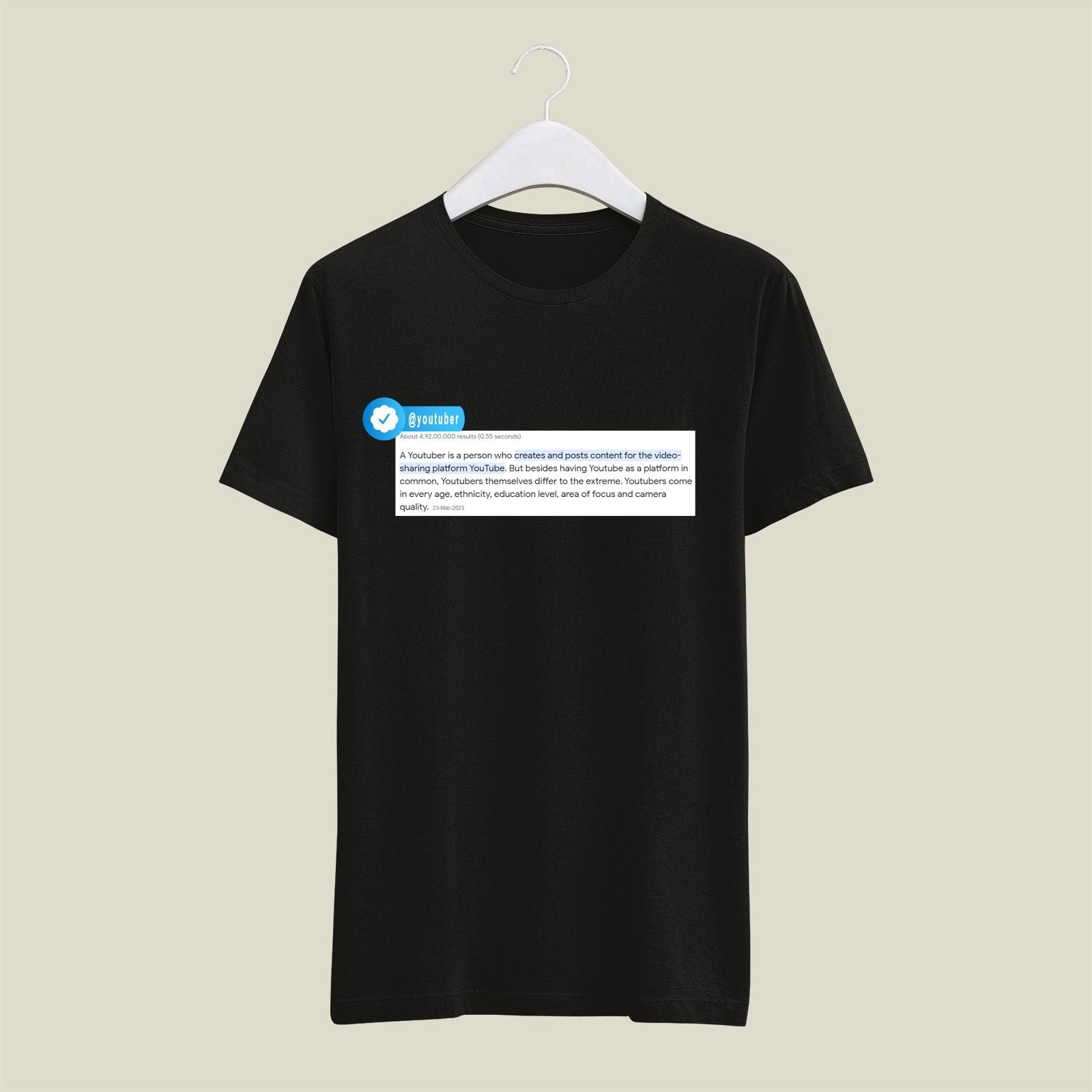 Youtuber T-Shirt T-YT4 Desichalchitra