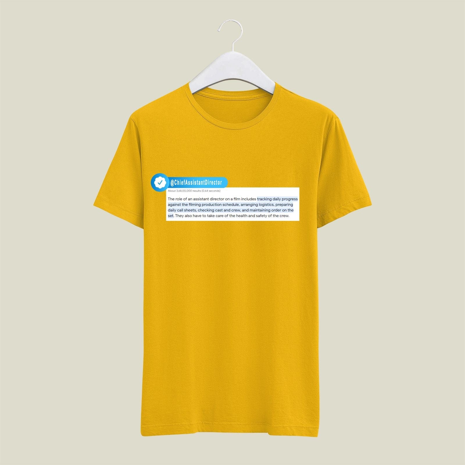 Chief Assistant Director T-Shirt T-CAD4 Desichalchitra