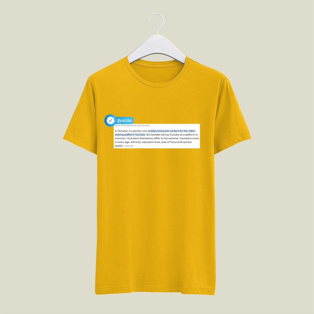 Youtuber T-Shirt T-YT4 Desichalchitra