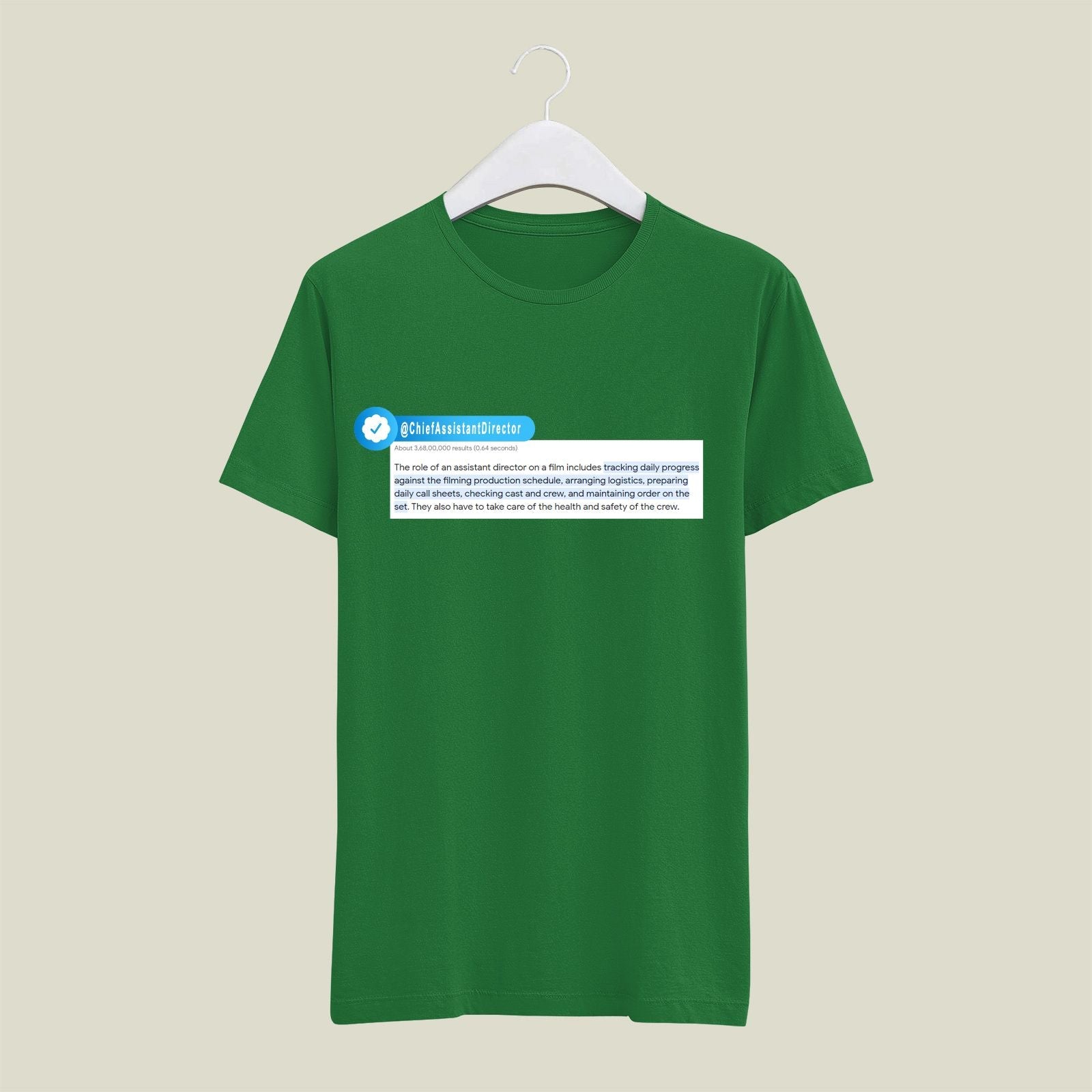 Chief Assistant Director T-Shirt T-CAD4 Desichalchitra