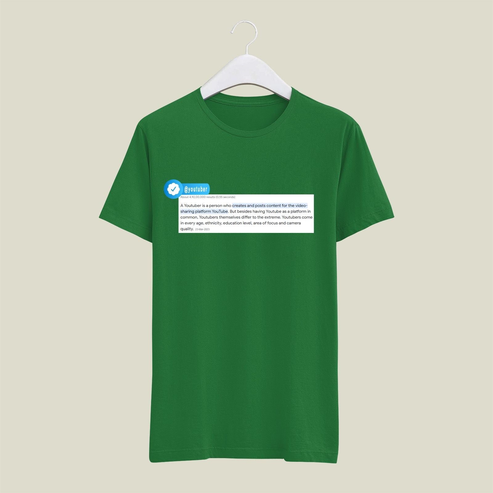 Youtuber T-Shirt T-YT4 Desichalchitra