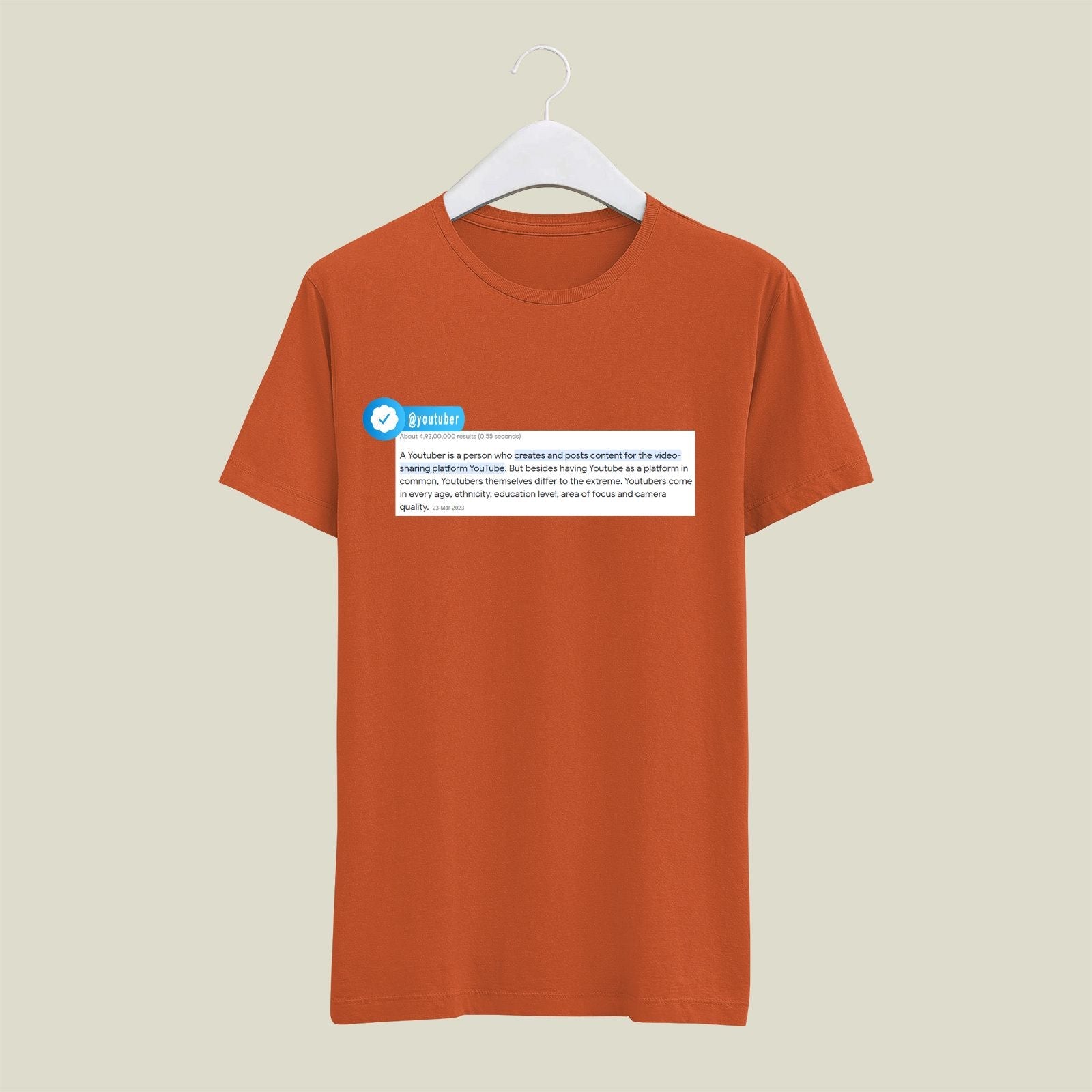 Youtuber T-Shirt T-YT4 Desichalchitra