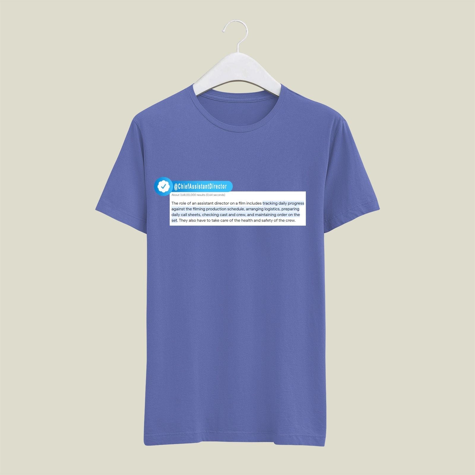 Chief Assistant Director T-Shirt T-CAD4 Desichalchitra