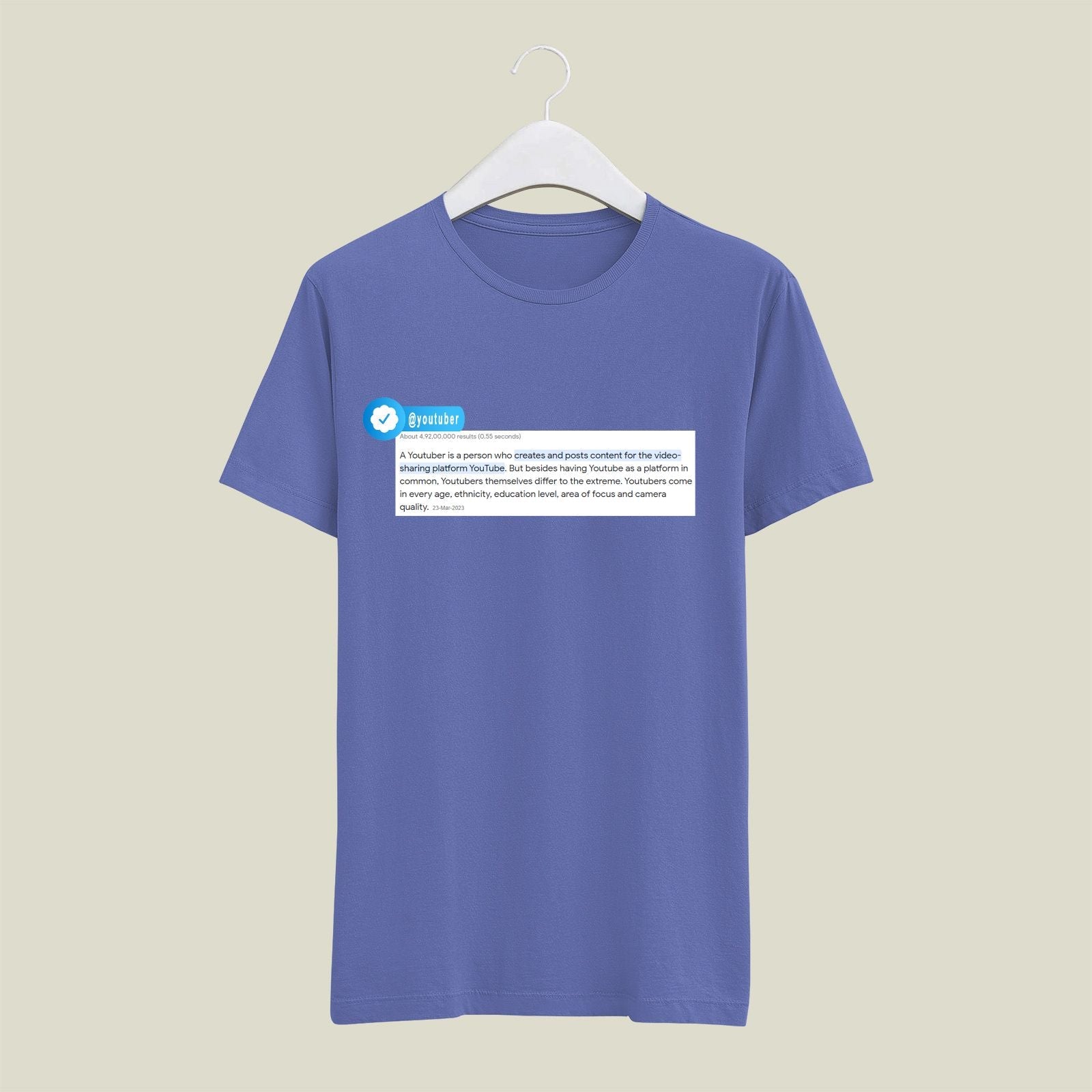 Youtuber T-Shirt T-YT4 Desichalchitra