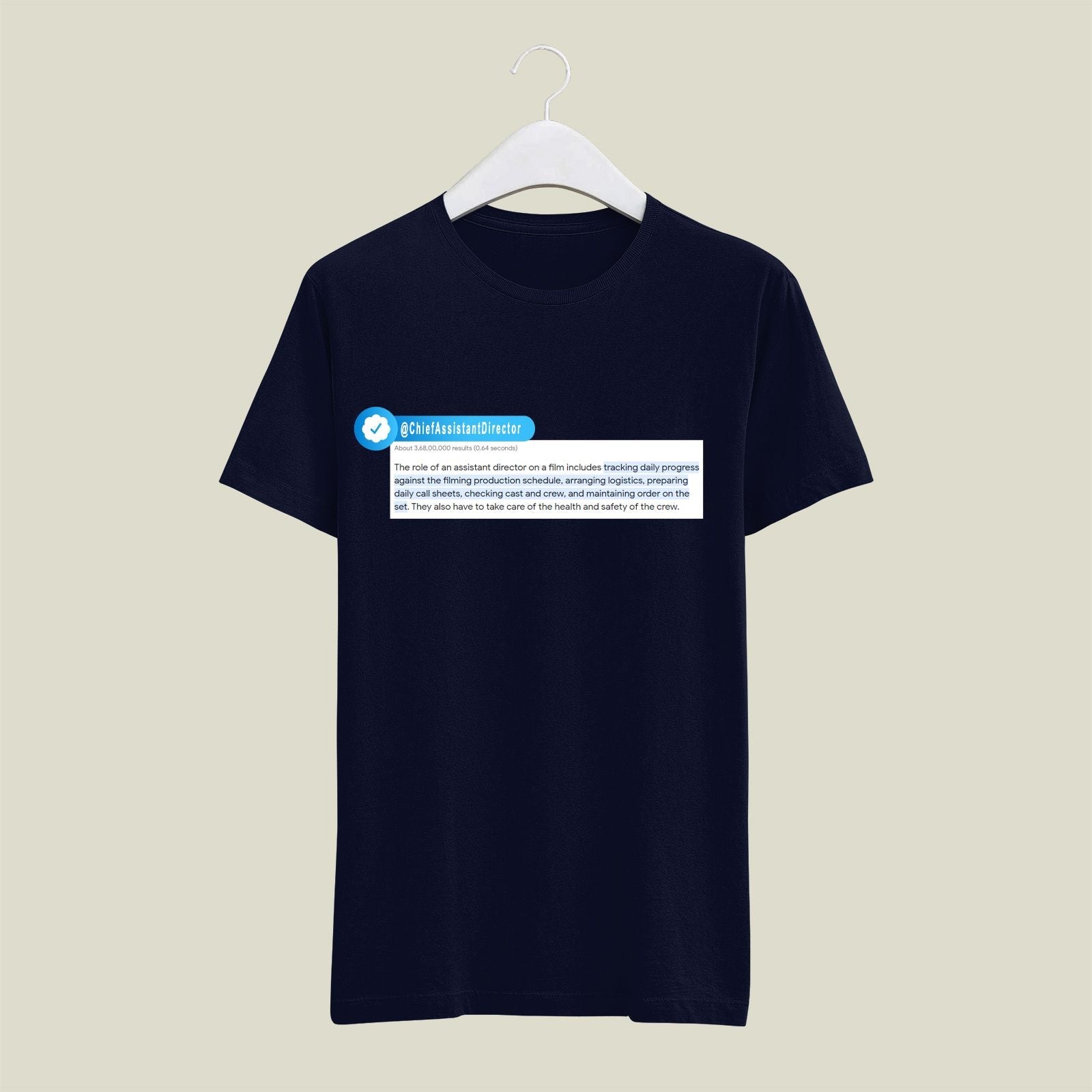 Chief Assistant Director T-Shirt T-CAD4 Desichalchitra