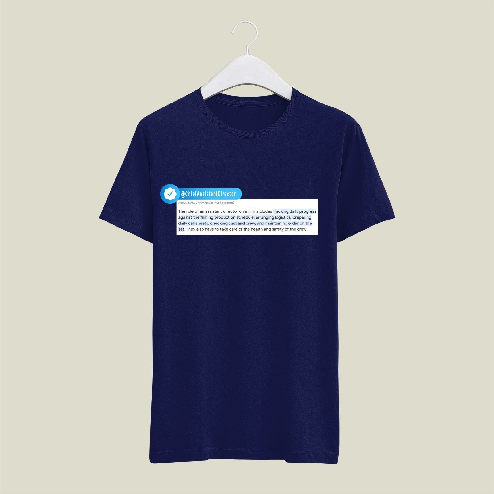 Chief Assistant Director T-Shirt T-CAD4 Desichalchitra