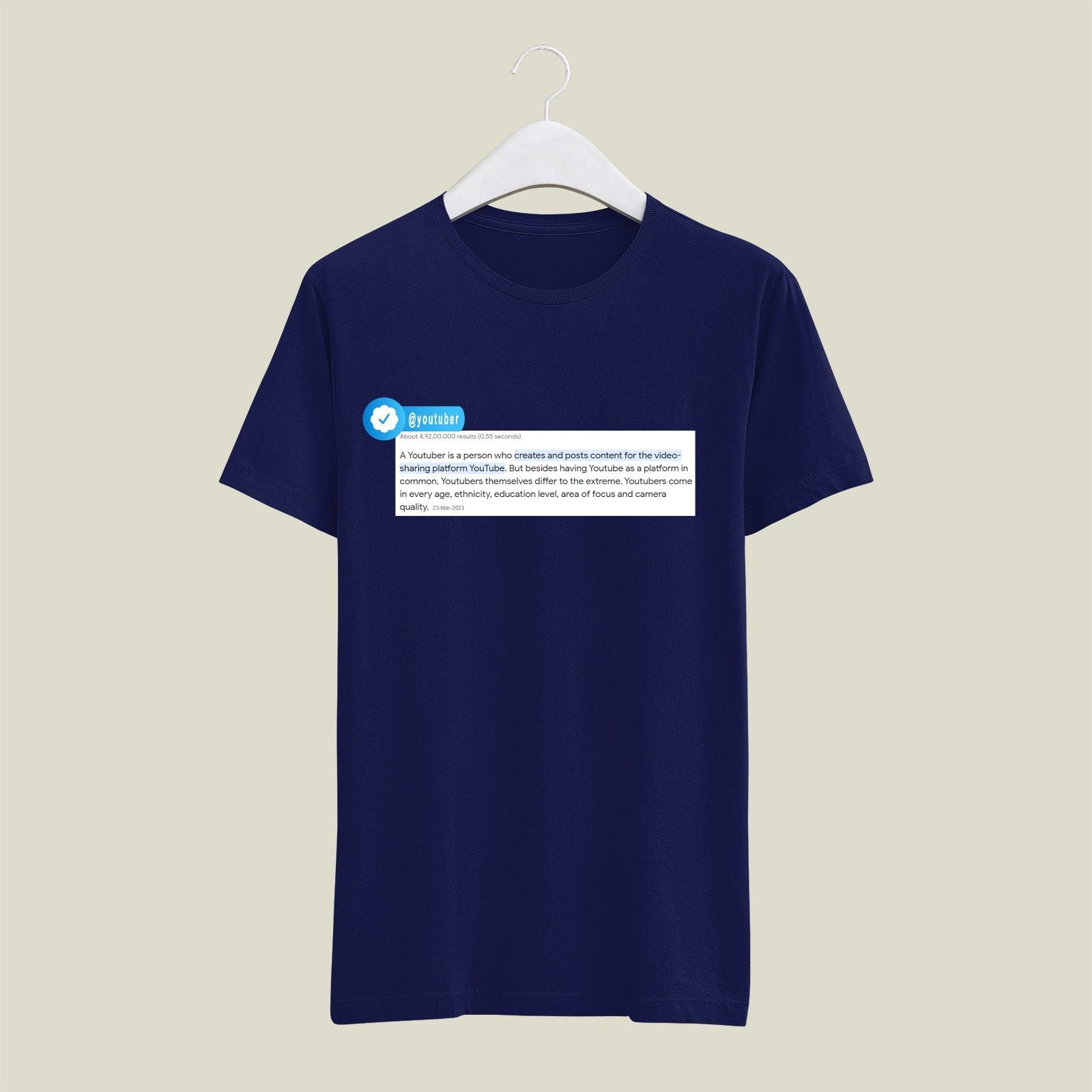 Youtuber T-Shirt T-YT4 Desichalchitra