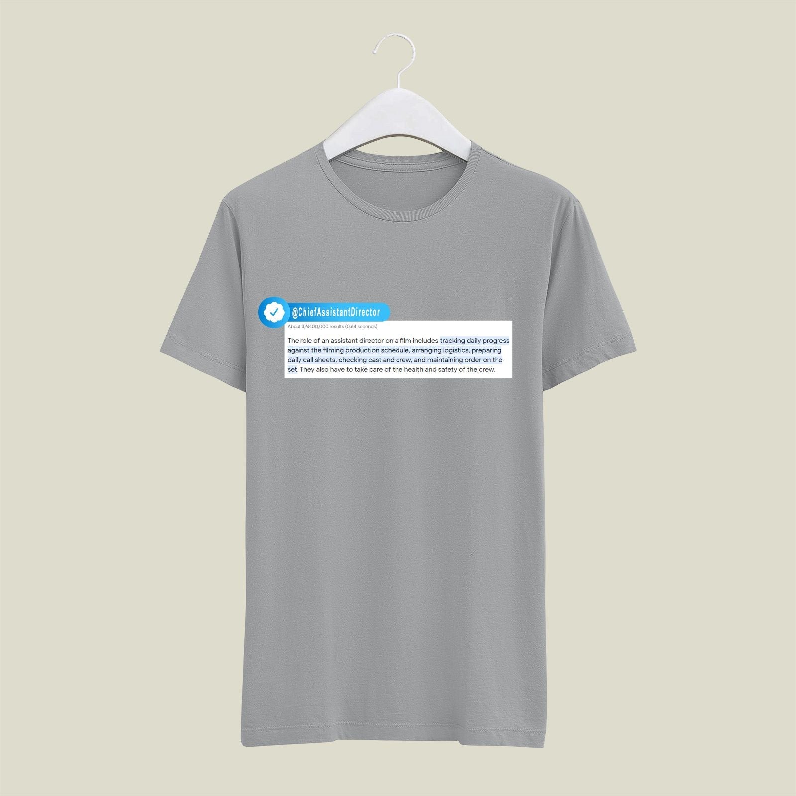 Chief Assistant Director T-Shirt T-CAD4 Desichalchitra