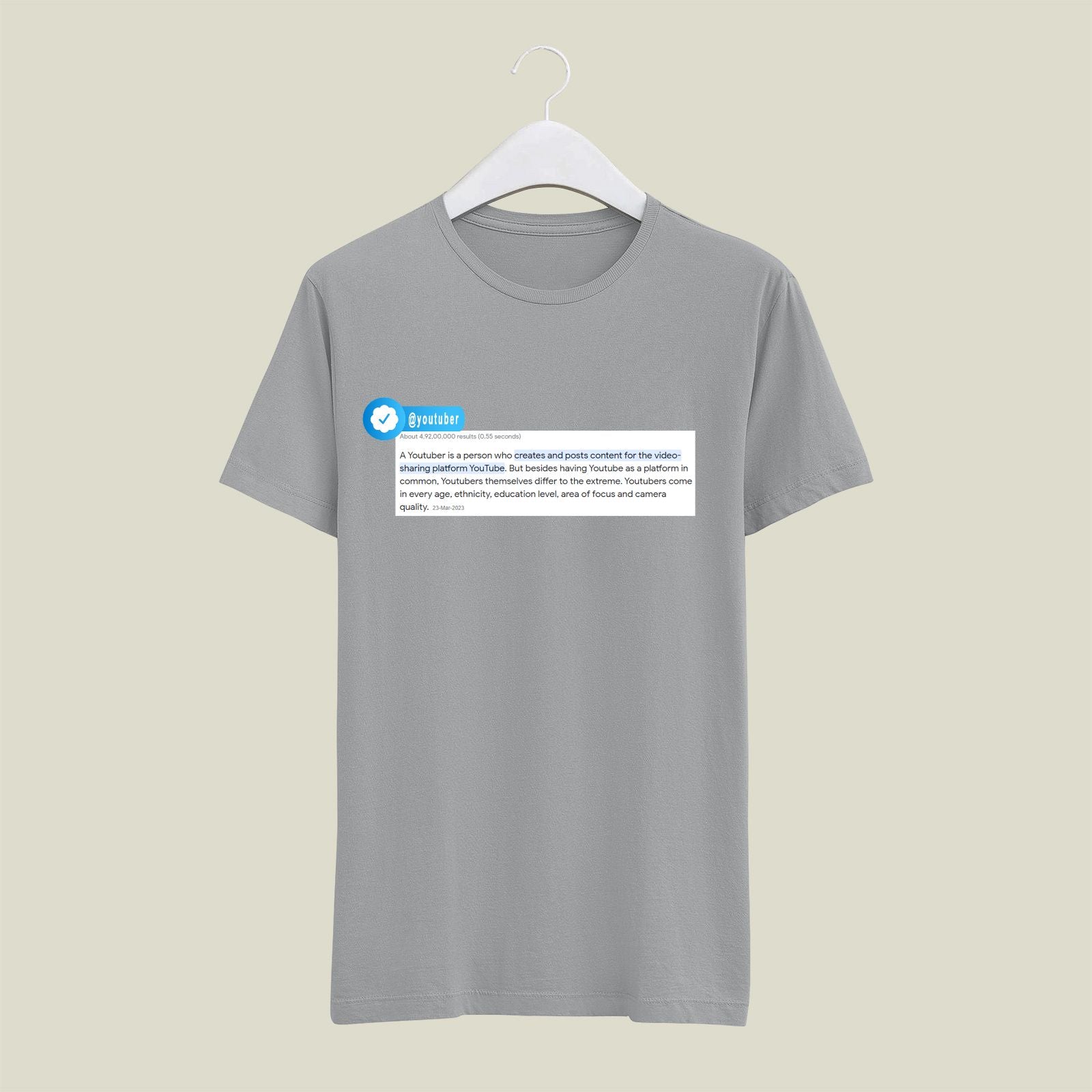 Youtuber T-Shirt T-YT4 Desichalchitra