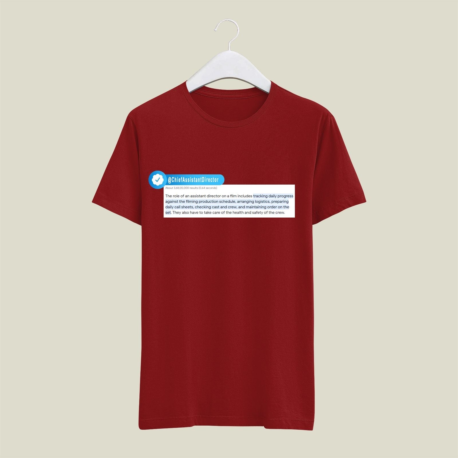 Chief Assistant Director T-Shirt T-CAD4 Desichalchitra