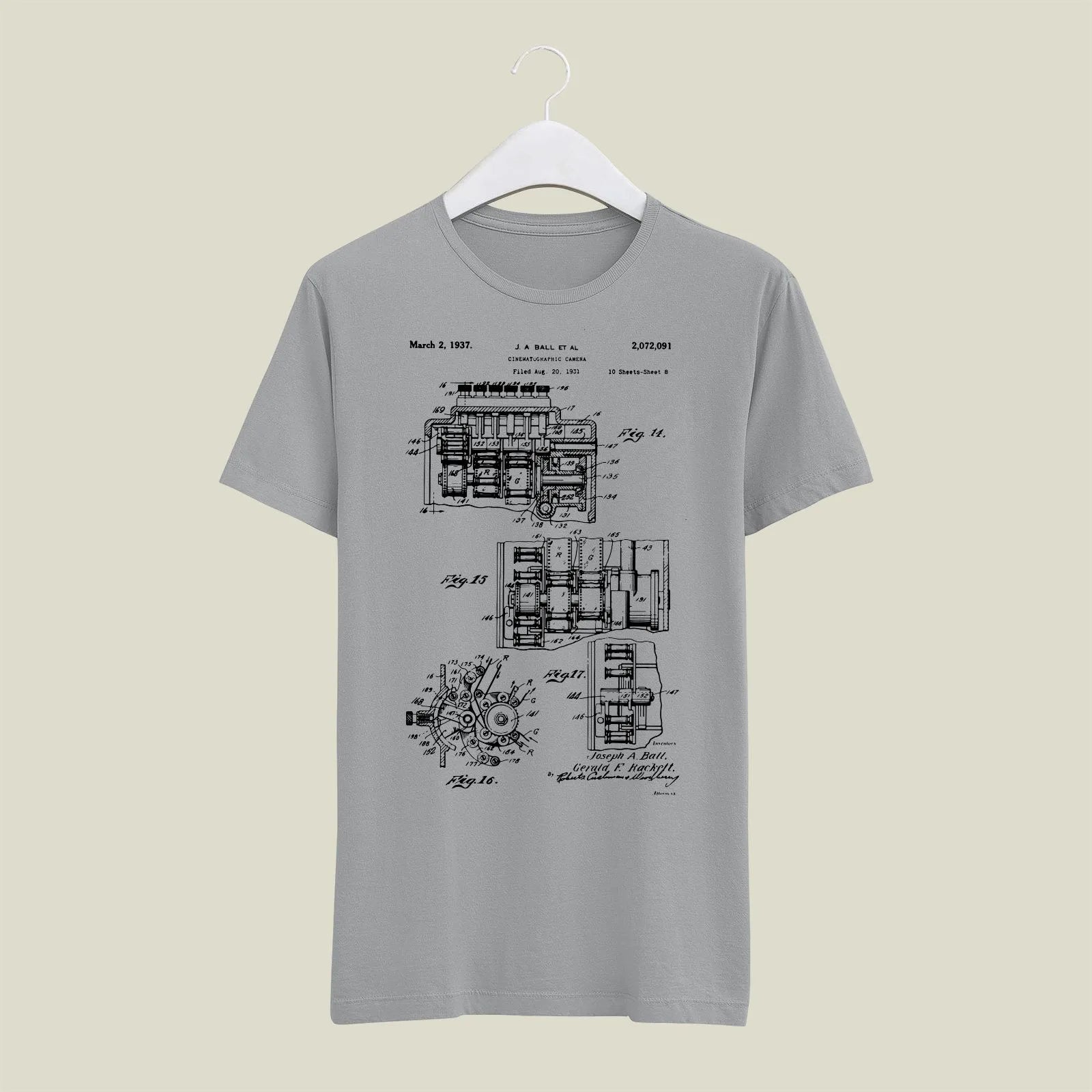 Camera Patent T-Shirt T-CMP160 Desichalchitra