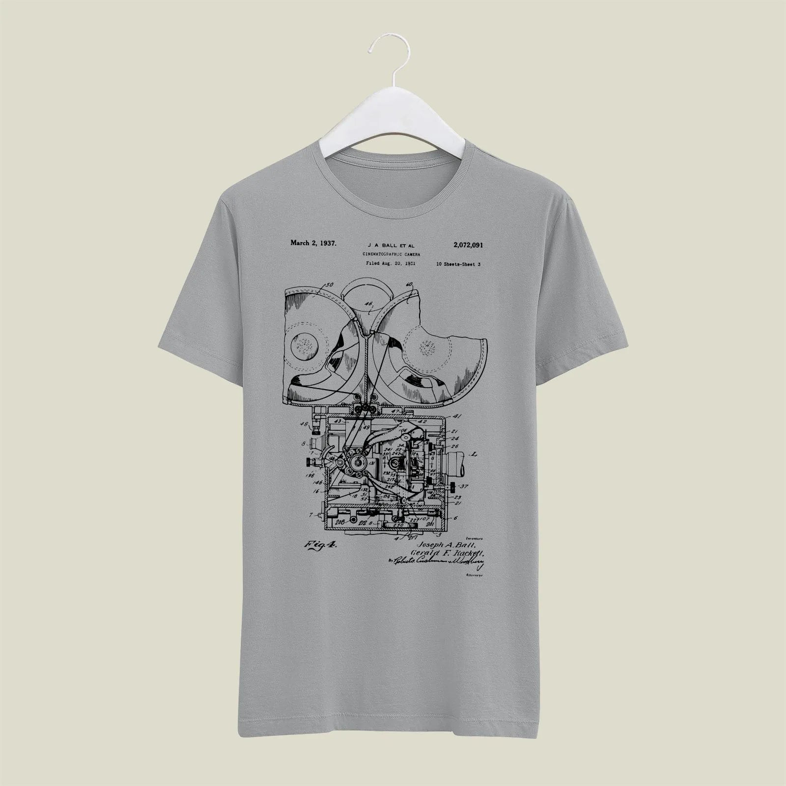 Camera Patent T-Shirt T-CMP172 Desichalchitra