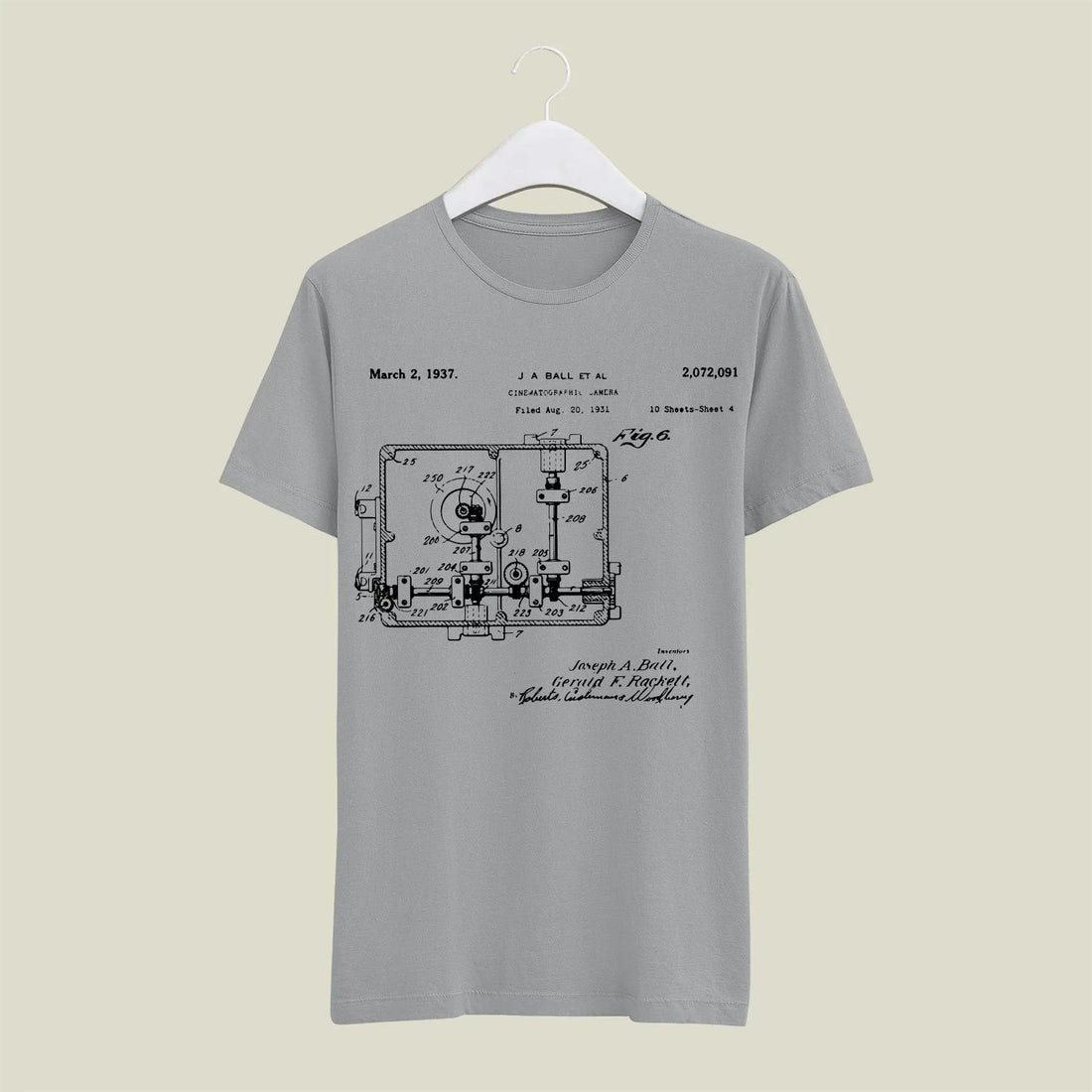 Camera Patent T-Shirt T-CMP181 Desichalchitra