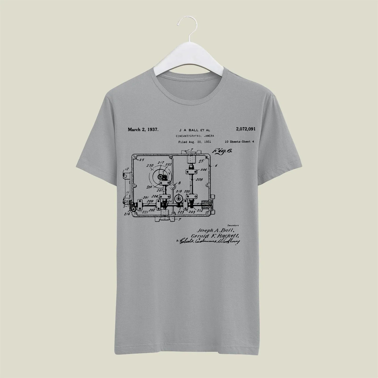 Camera Patent T-Shirt T-CMP181 Desichalchitra