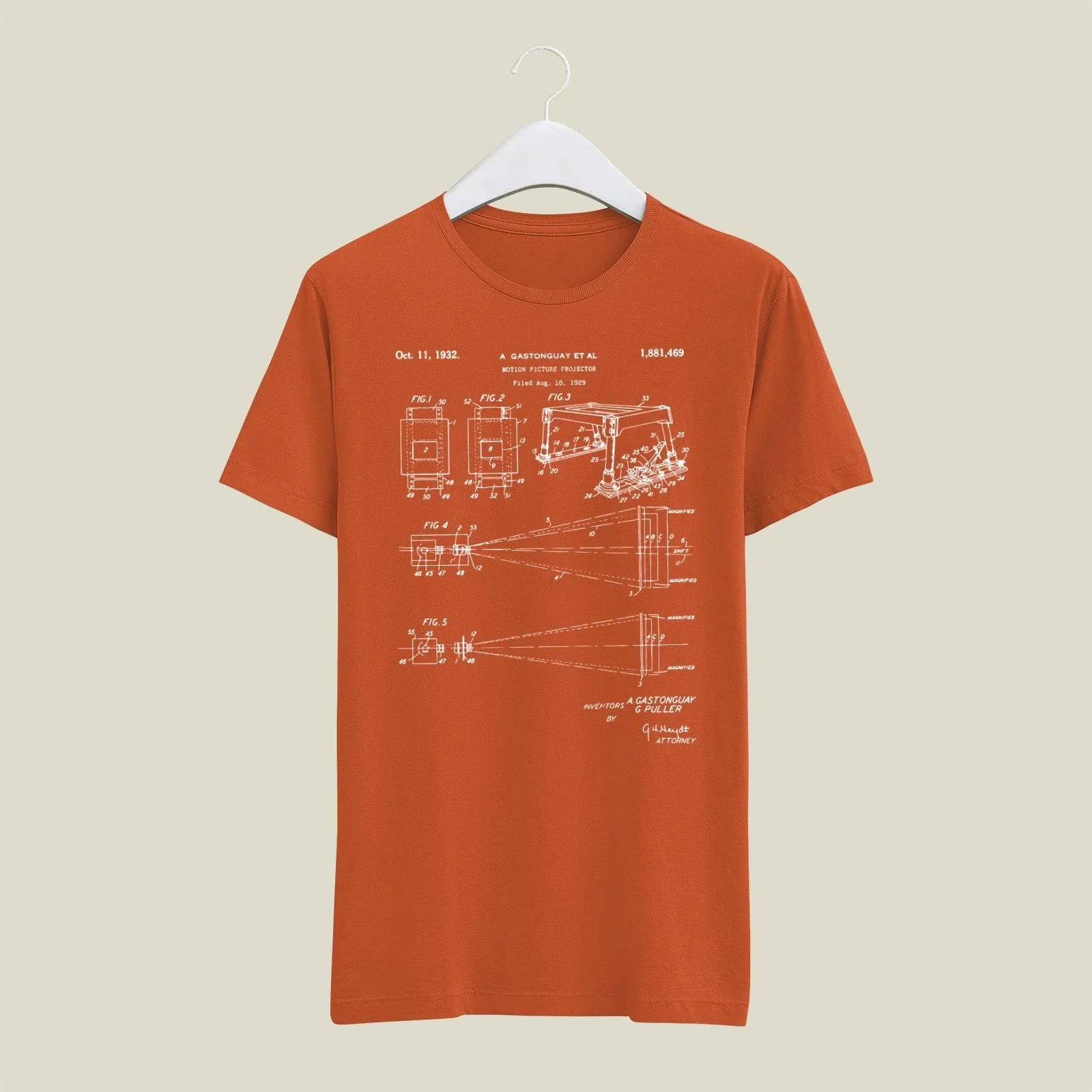 Camera Patent T-Shirt T-CMP161 Desichalchitra