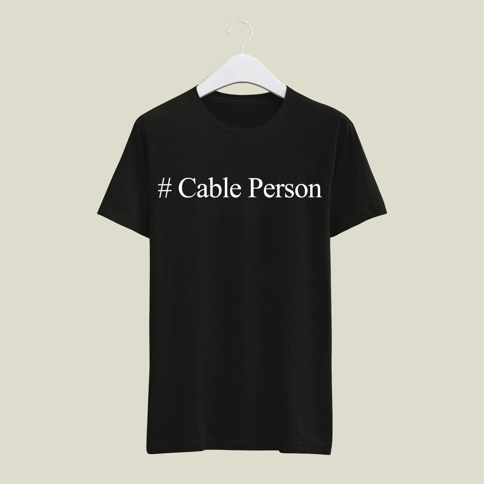 Cable Person T-Shirt T-CAB11 Desichalchitra