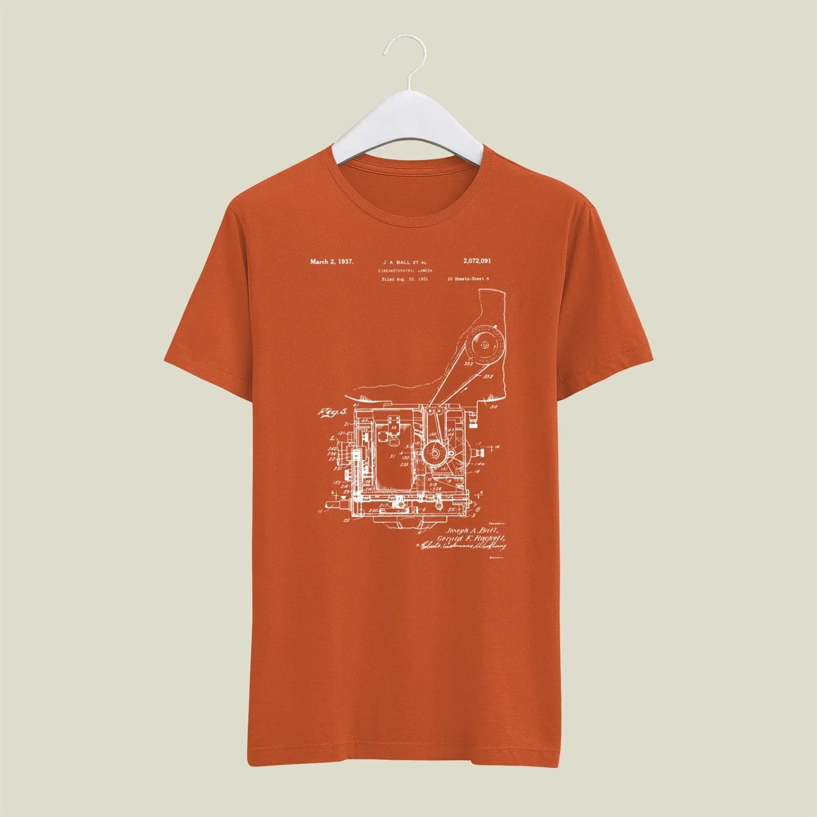 Camera Patent T-Shirt T-CMP195 Desichalchitra