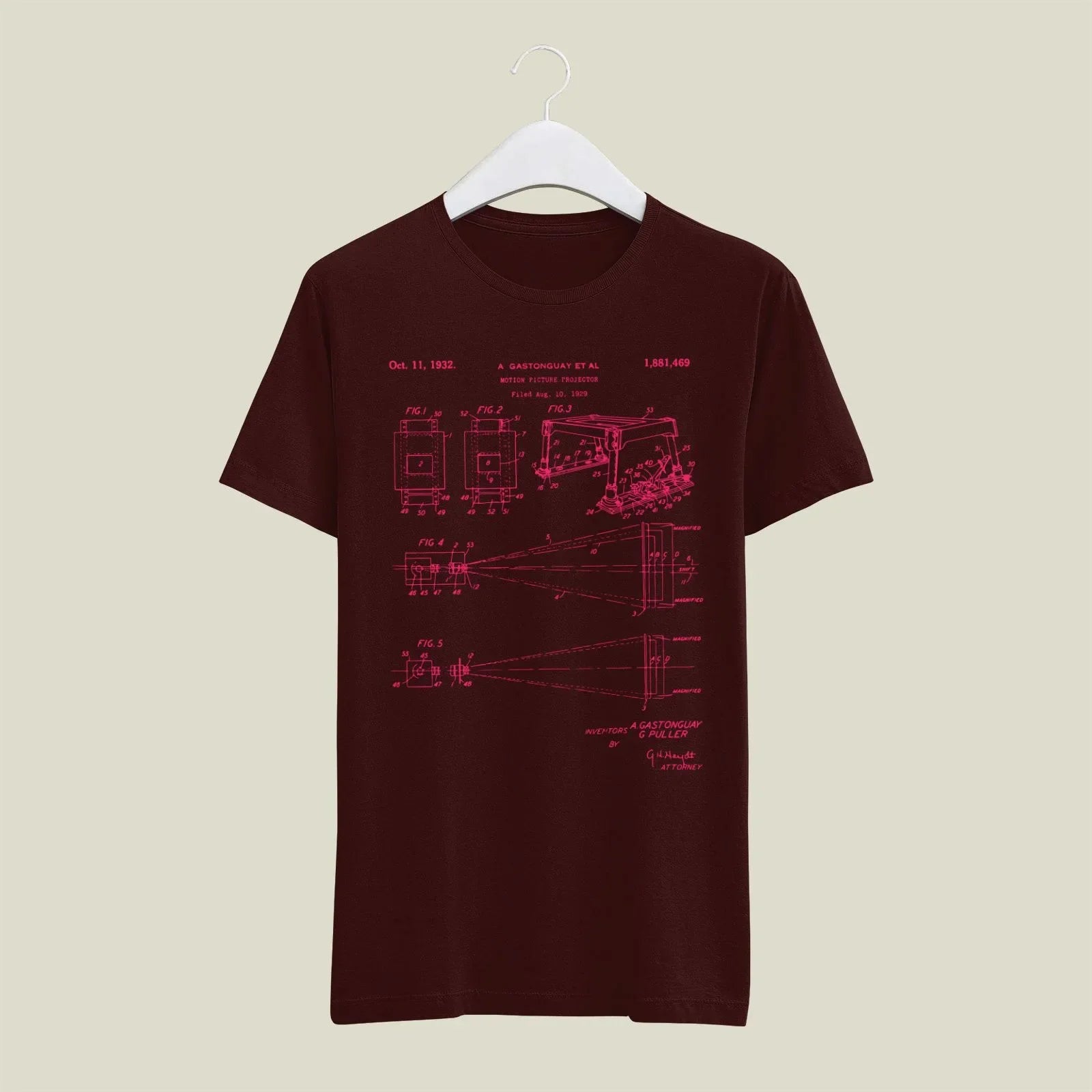 Camera Patent T-Shirt T-CMP164 Desichalchitra