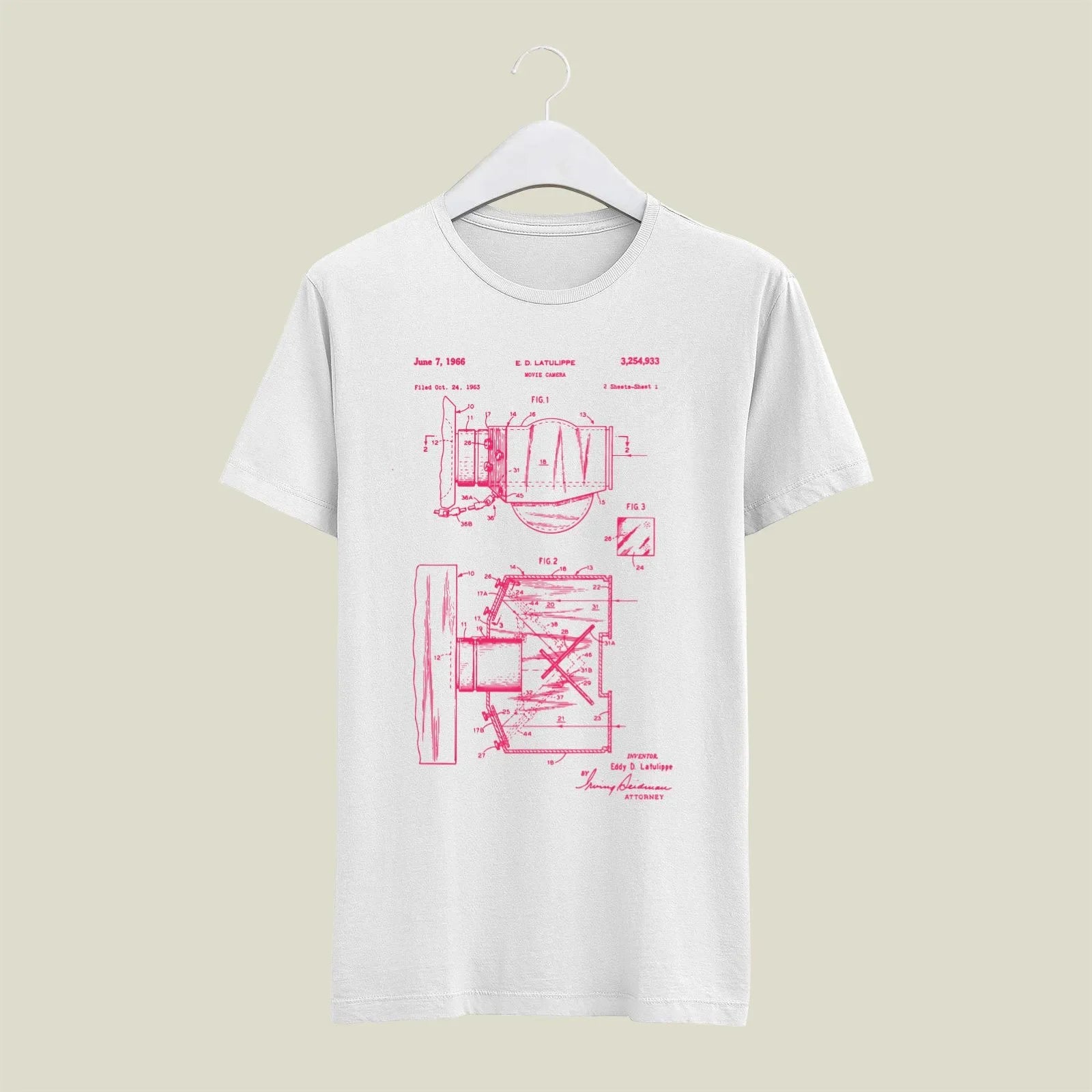 Camera Patent T-Shirt T-CMP169 Desichalchitra