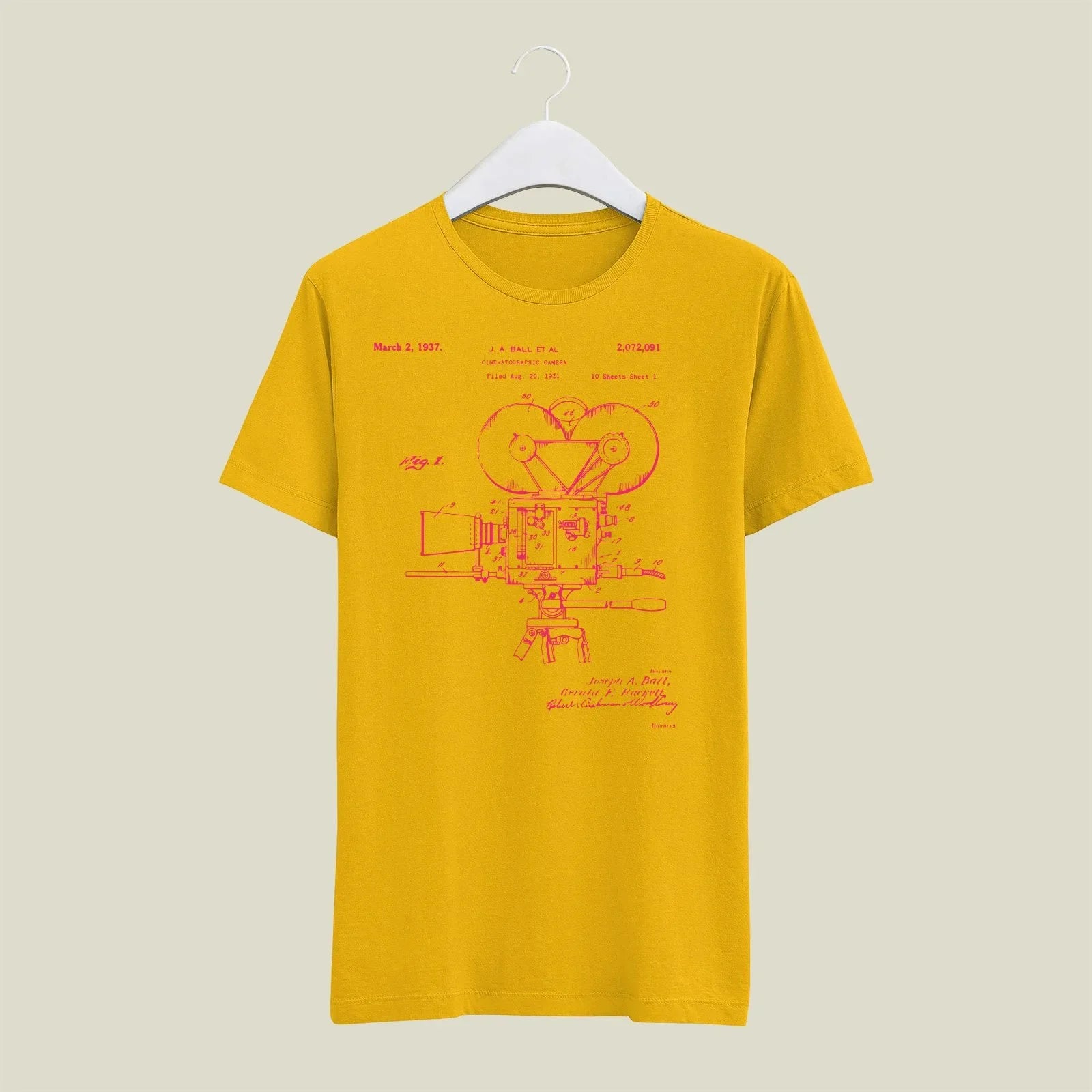 Camera Patent T-Shirt T-CMP187 Desichalchitra