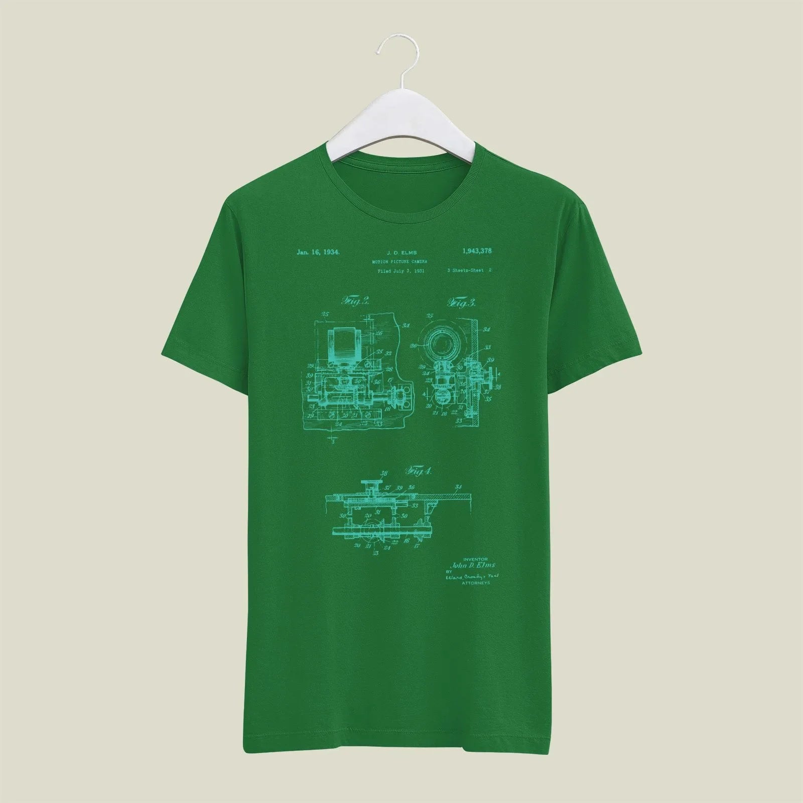 Camera Patent T-Shirt T-CMP185 Desichalchitra