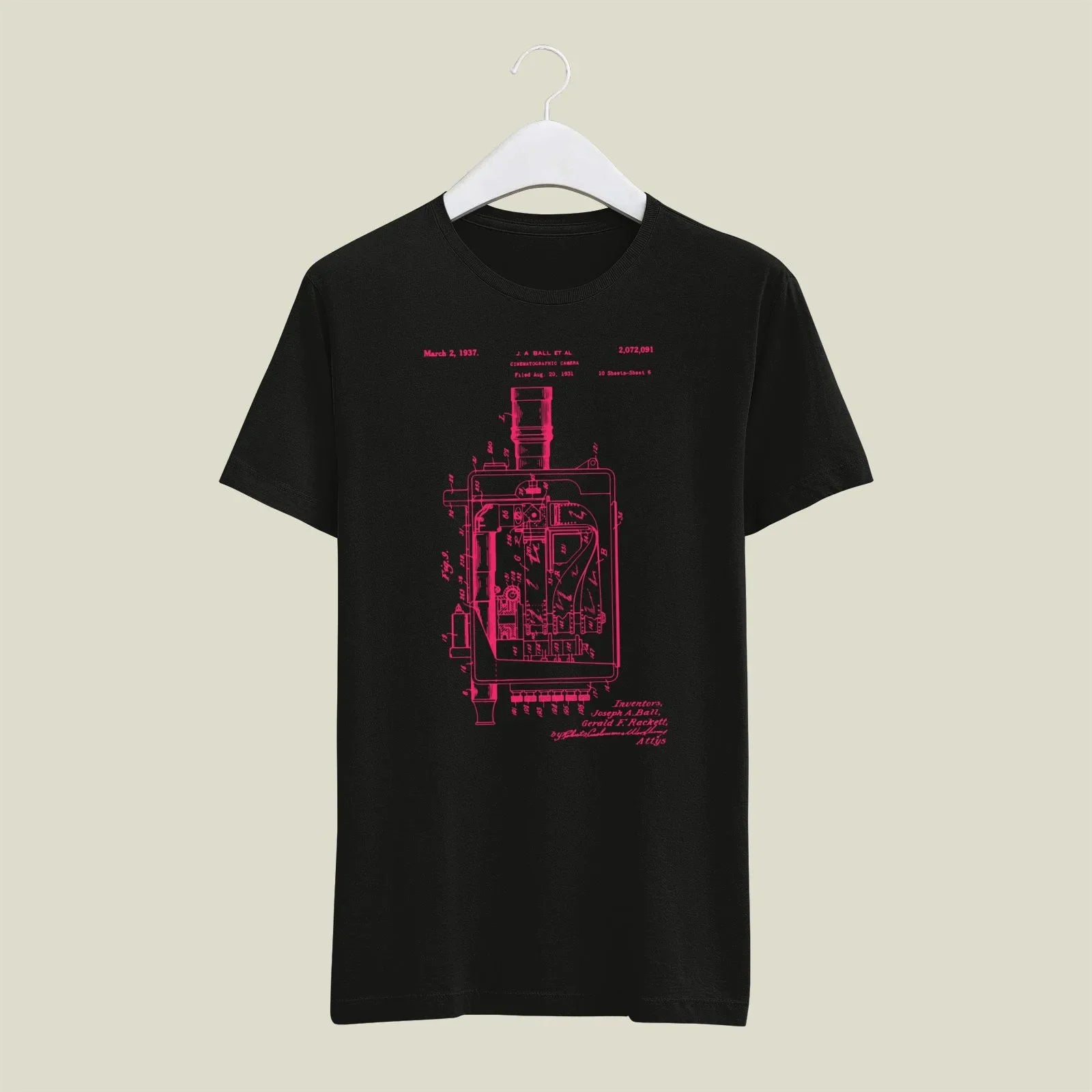Camera Patent T-Shirt T-CMP197 Desichalchitra