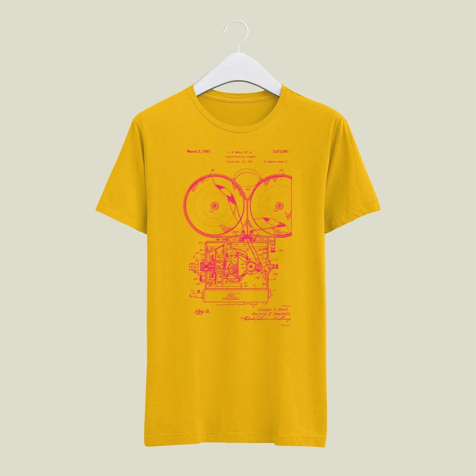 Camera Patent T-Shirt T-CMP198 Desichalchitra
