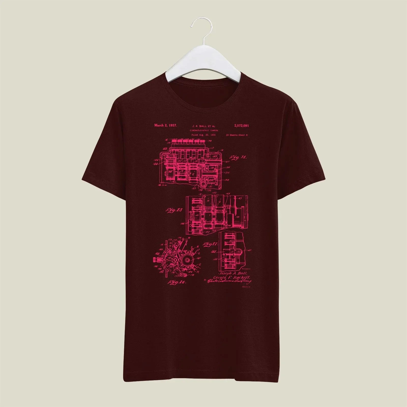 Camera Patent T-Shirt T-CMP203 Desichalchitra