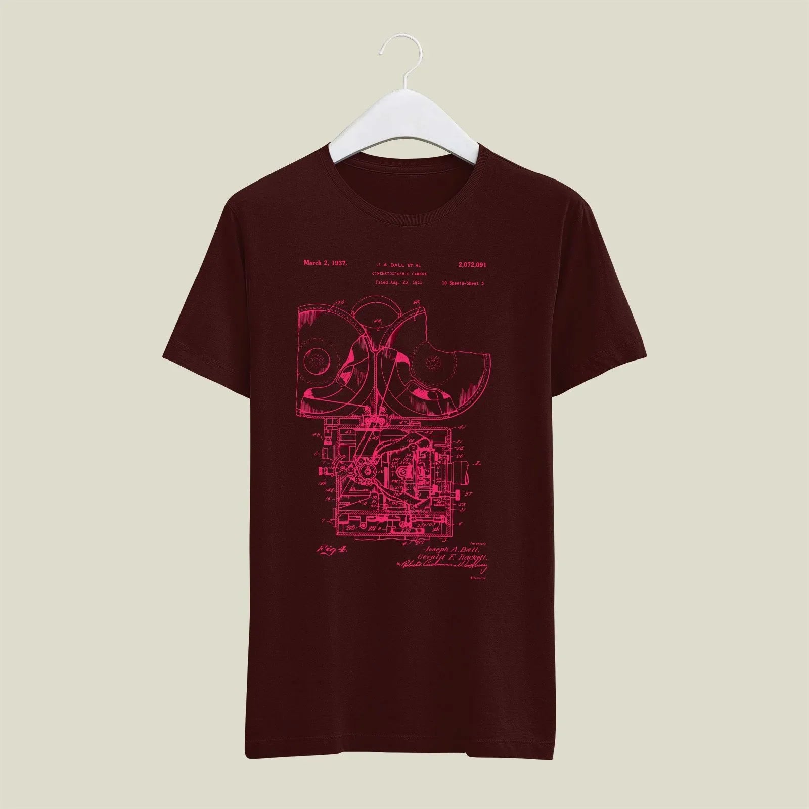 Camera Patent T-Shirt T-CMP206 Desichalchitra