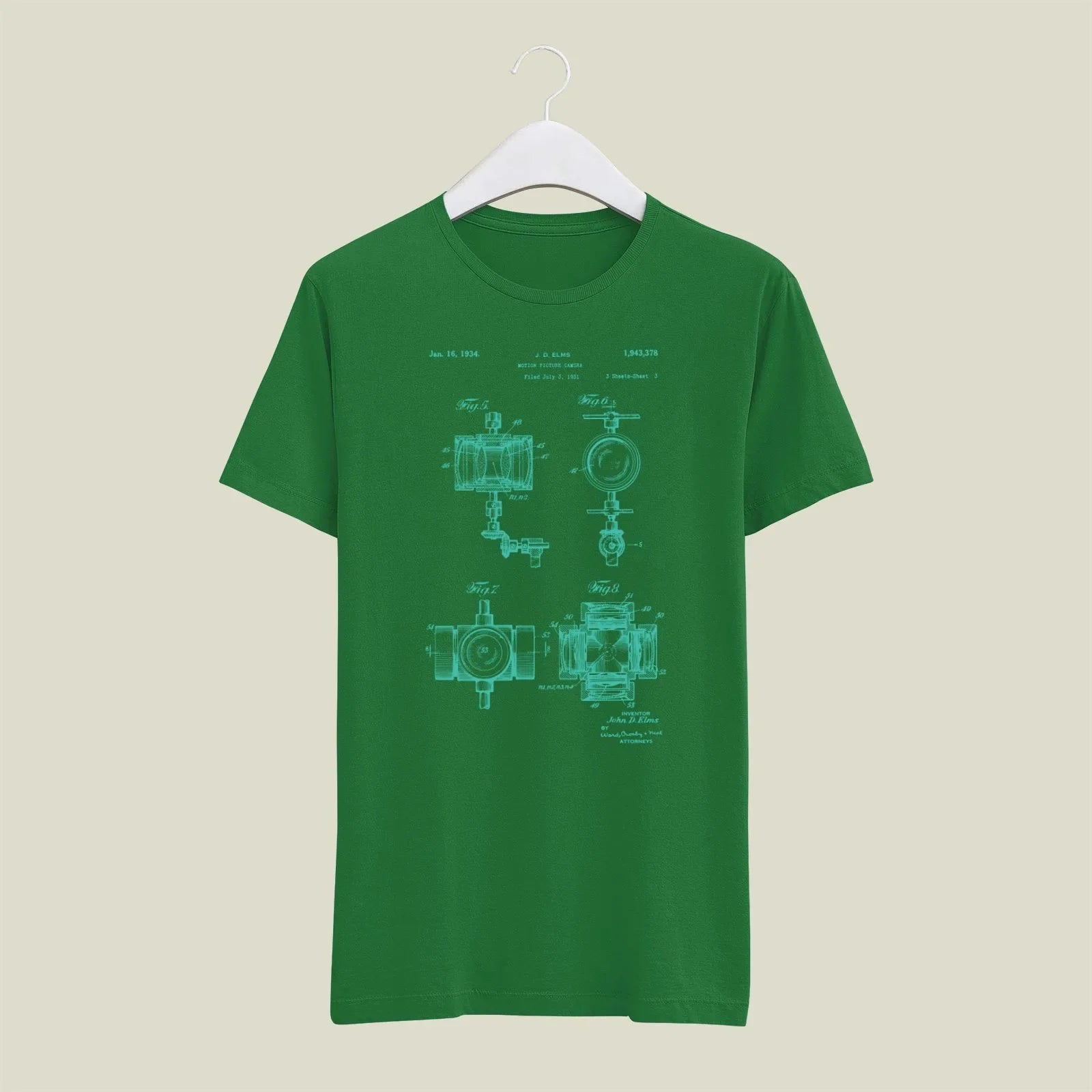 Camera Patent T-Shirt T-CMP210 Desichalchitra