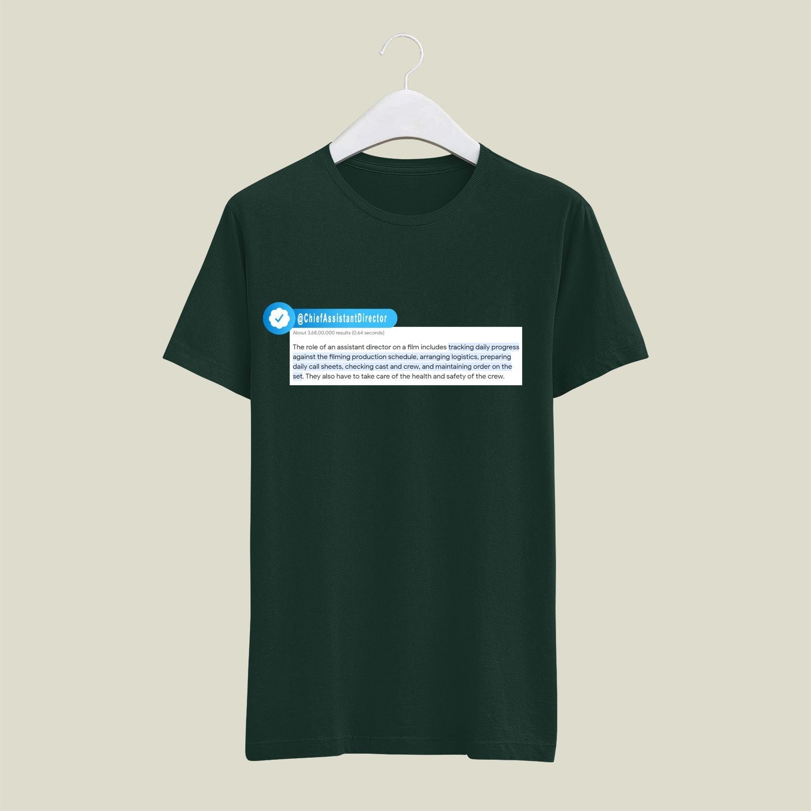Chief Assistant Director T-Shirt T-CAD4 Desichalchitra