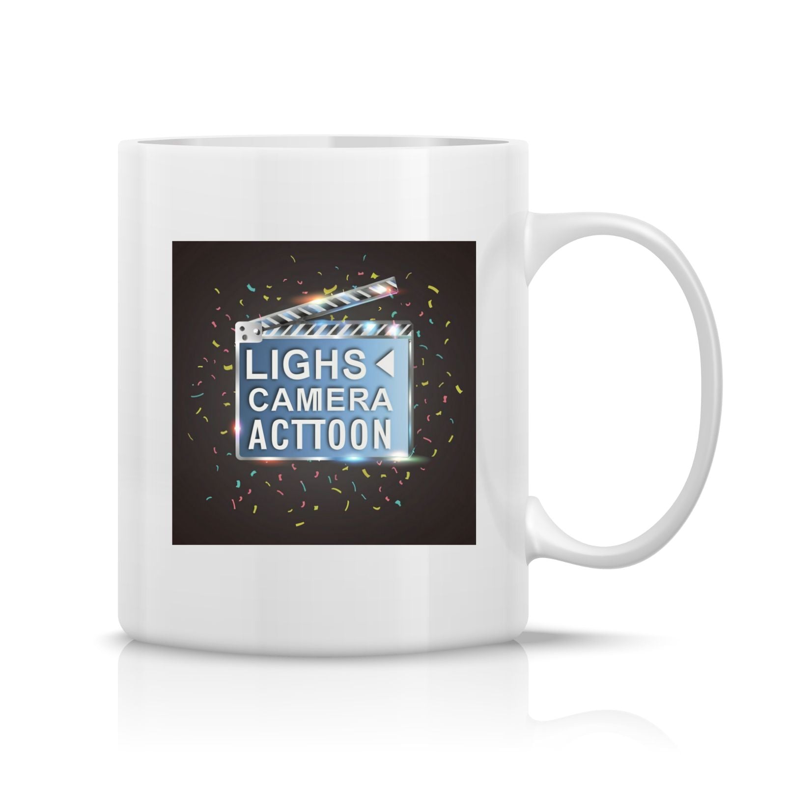 Lights Camera Action Mug M-LCA11 Desichalchitra