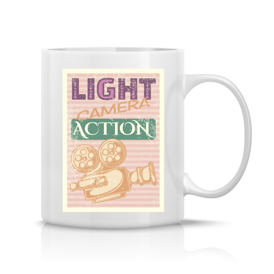 Lights Camera Action Mug M-LCA1 Desichalchitra
